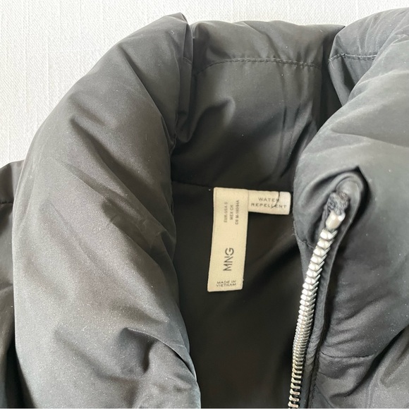 Zara Mango Funnel Neck Long Puffer Vest Small - Picture 9 of 12